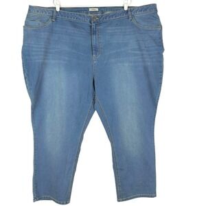 Catherines Womens Stretch Blue Denim Jeggings Size Petite 5XWP ( W 54"x L 27.5")
